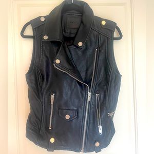 Blank NYC faux leather moto vest